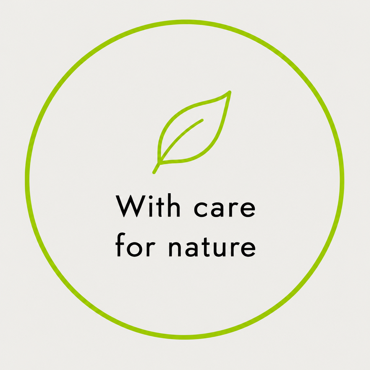 With care for nature